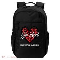 Go Red For Womens Heart Disease Awareness Month Leopard Backpack thumb 0