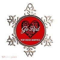 Go Red For Womens Heart Disease Awareness Month Leopard Ornament thumb 0