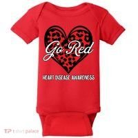 Go Red For Womens Heart Disease Awareness Month Leopard Baby Bodysuit thumb 0