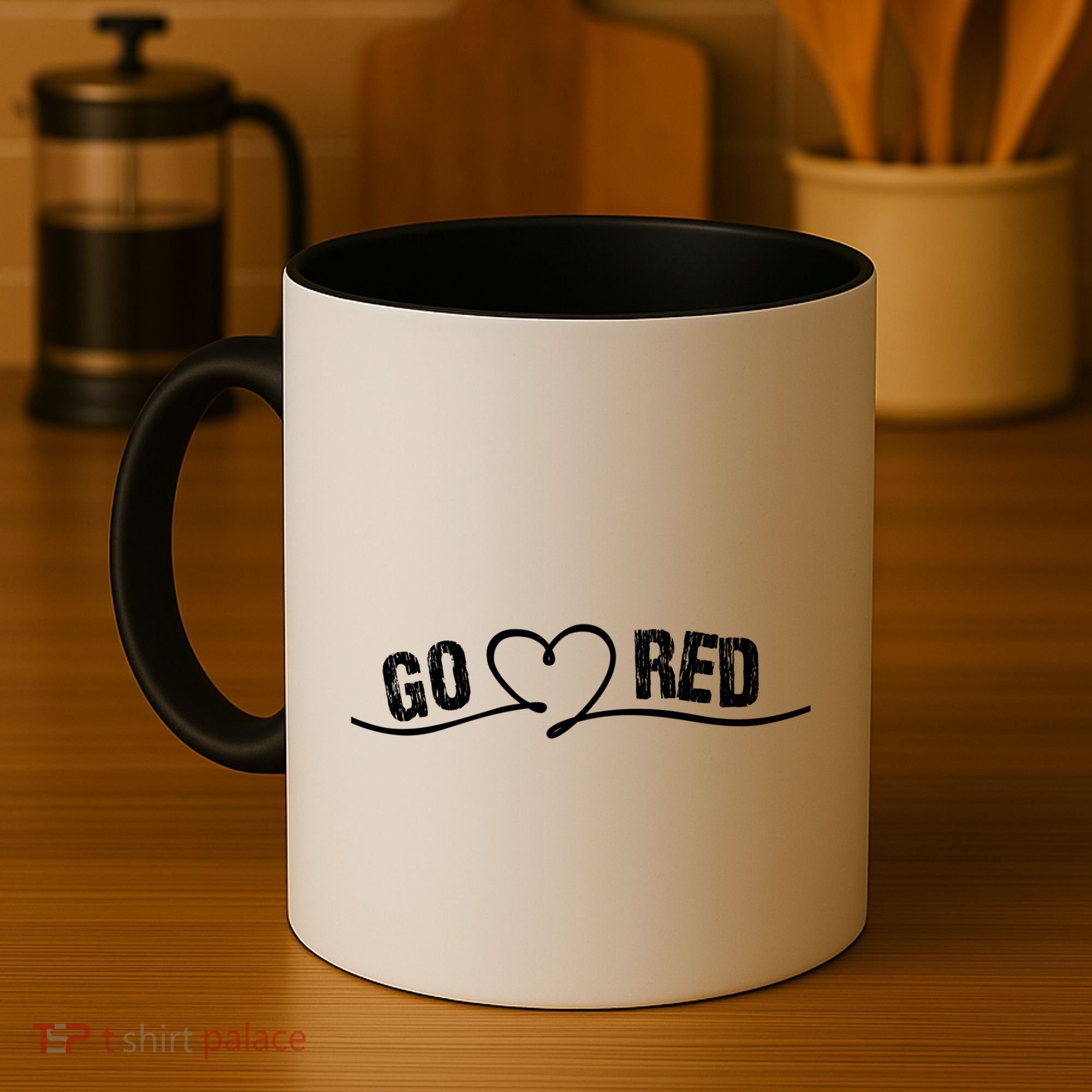 Go Red For Heart Disease Month Awareness Great Gift Coffee Mug