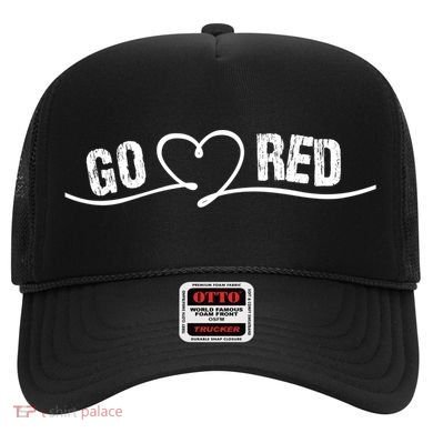 Go Red For Heart Disease Month Awareness Great Gift Hat