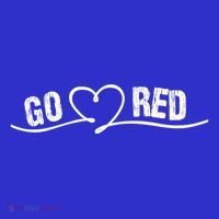 Go Red For Heart Disease Month Awareness Great Gift Sweatshirt thumb 3