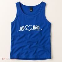 Go Red For Heart Disease Month Awareness Great Gift Tank Top thumb 2