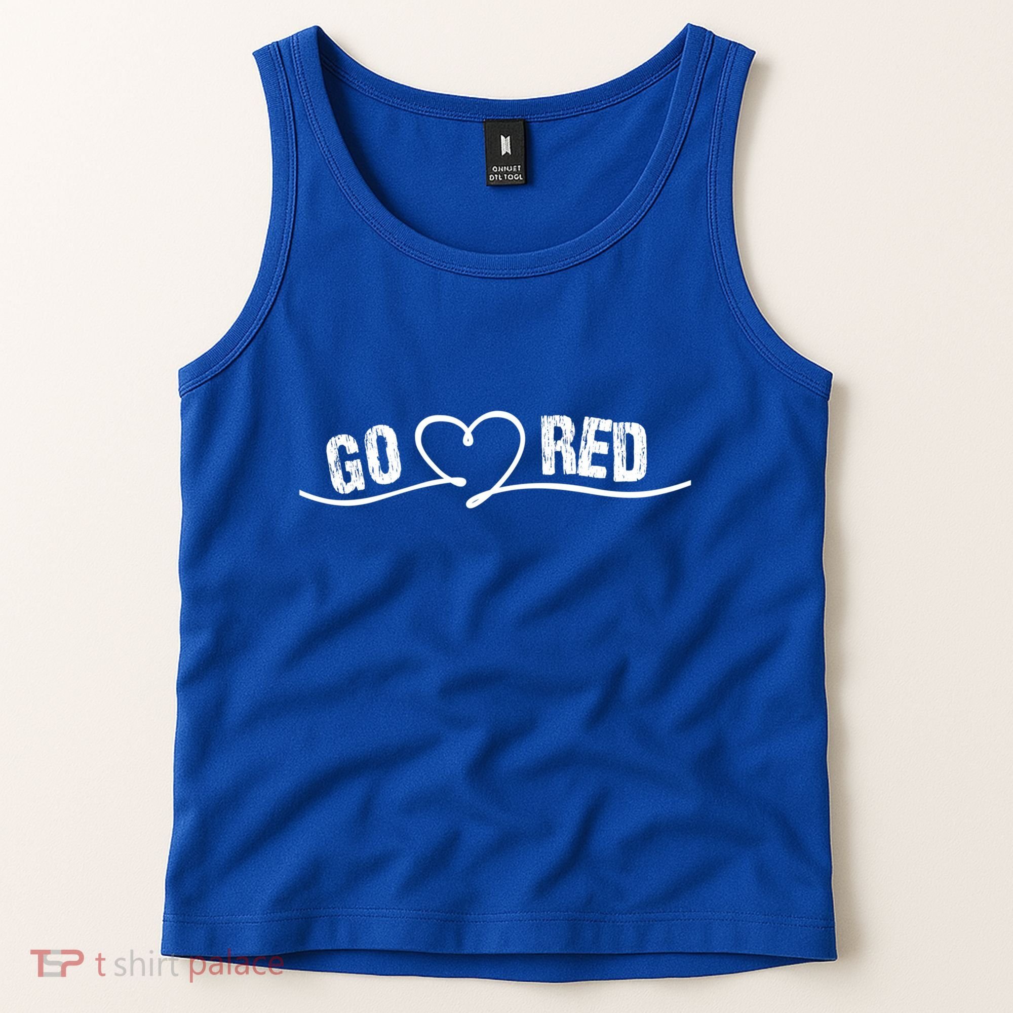 Go Red For Heart Disease Month Awareness Great Gift Tank Top