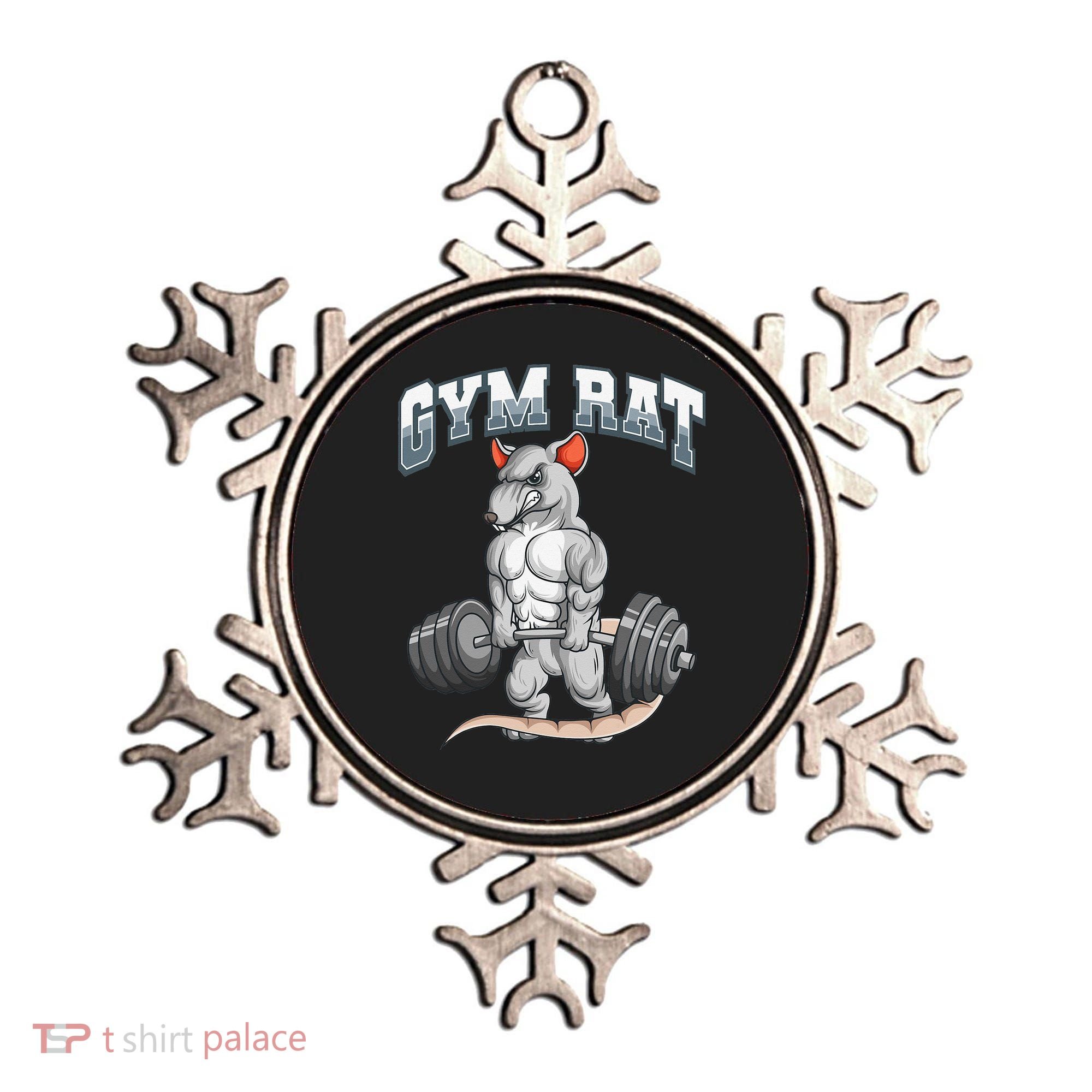 Gym Rat Fitness Bodybuilding Ornament