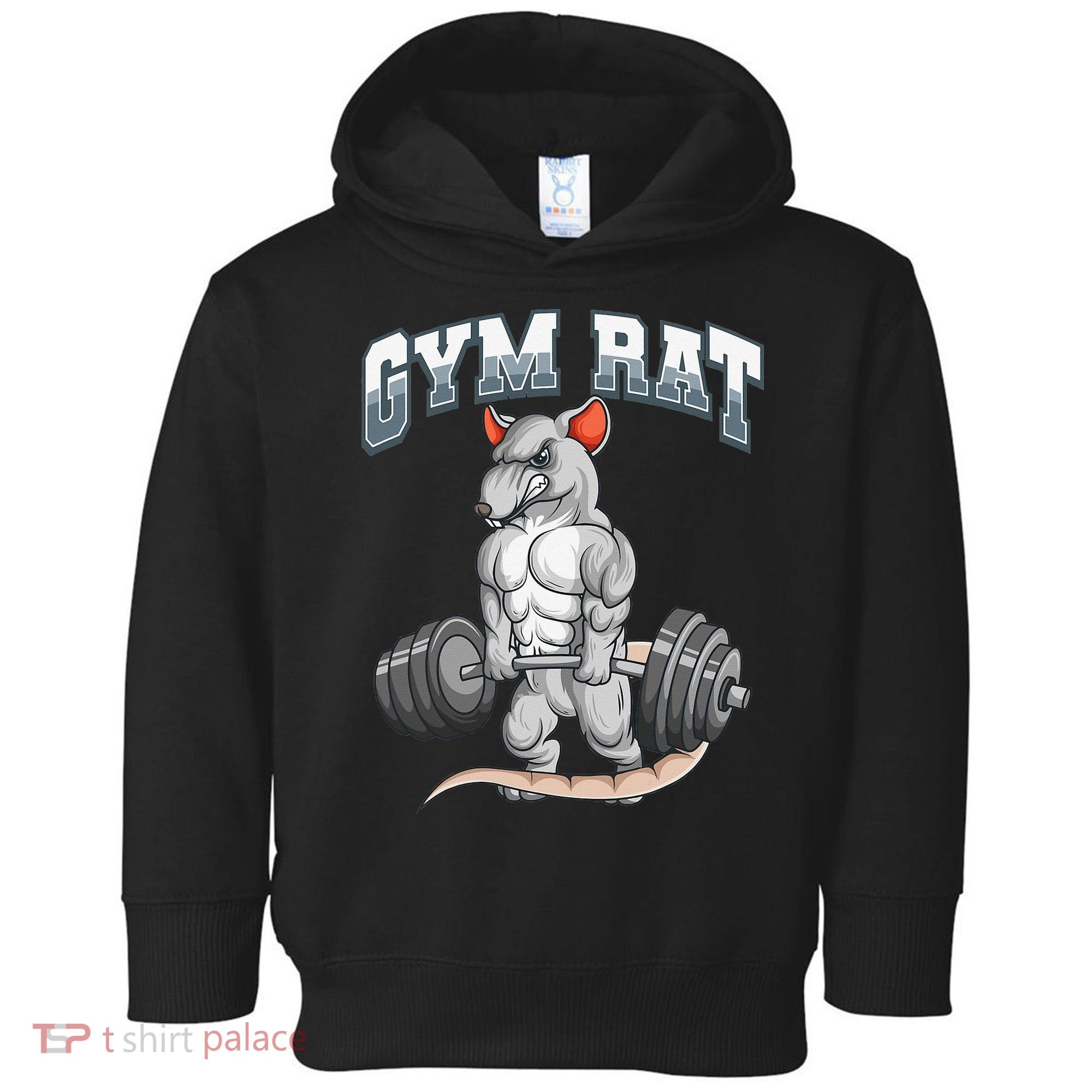 Gym Rat Fitness Bodybuilding Toddler Hoodie