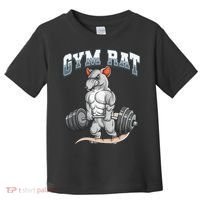 Gym Rat Fitness Bodybuilding Toddler T-Shirt thumb 0