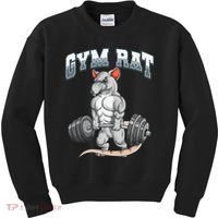 Gym Rat Fitness Bodybuilding Kids Sweatshirt thumb 0