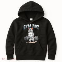 Gym Rat Fitness Bodybuilding Kids Hoodie thumb 0