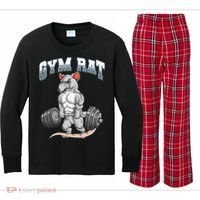 Gym Rat Fitness Bodybuilding Kids Long Sleeve Plaid Pajama Set thumb 0