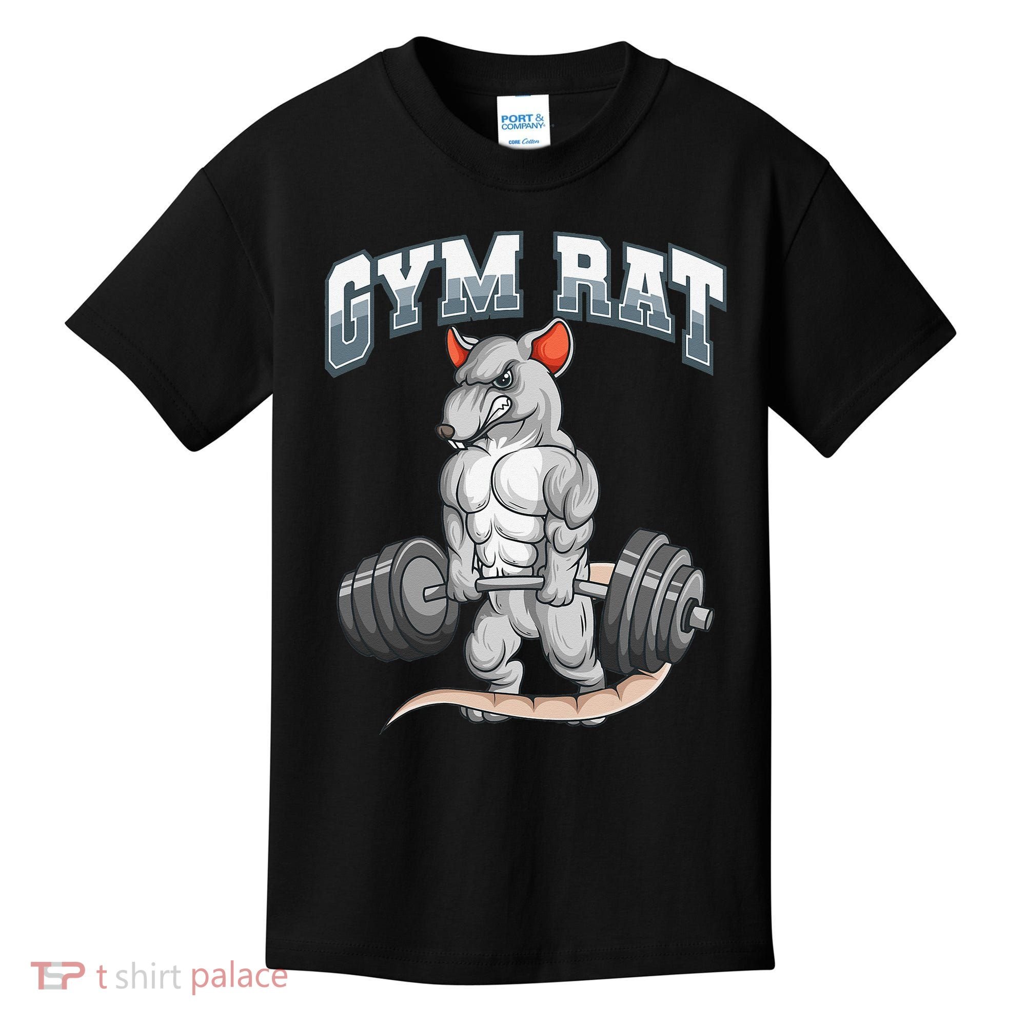Gym Rat Fitness Bodybuilding Kids T-Shirt