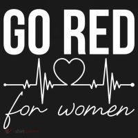 Go Red Funny Heart Disease Awareness Month Gift Women's Hoodie thumb 2