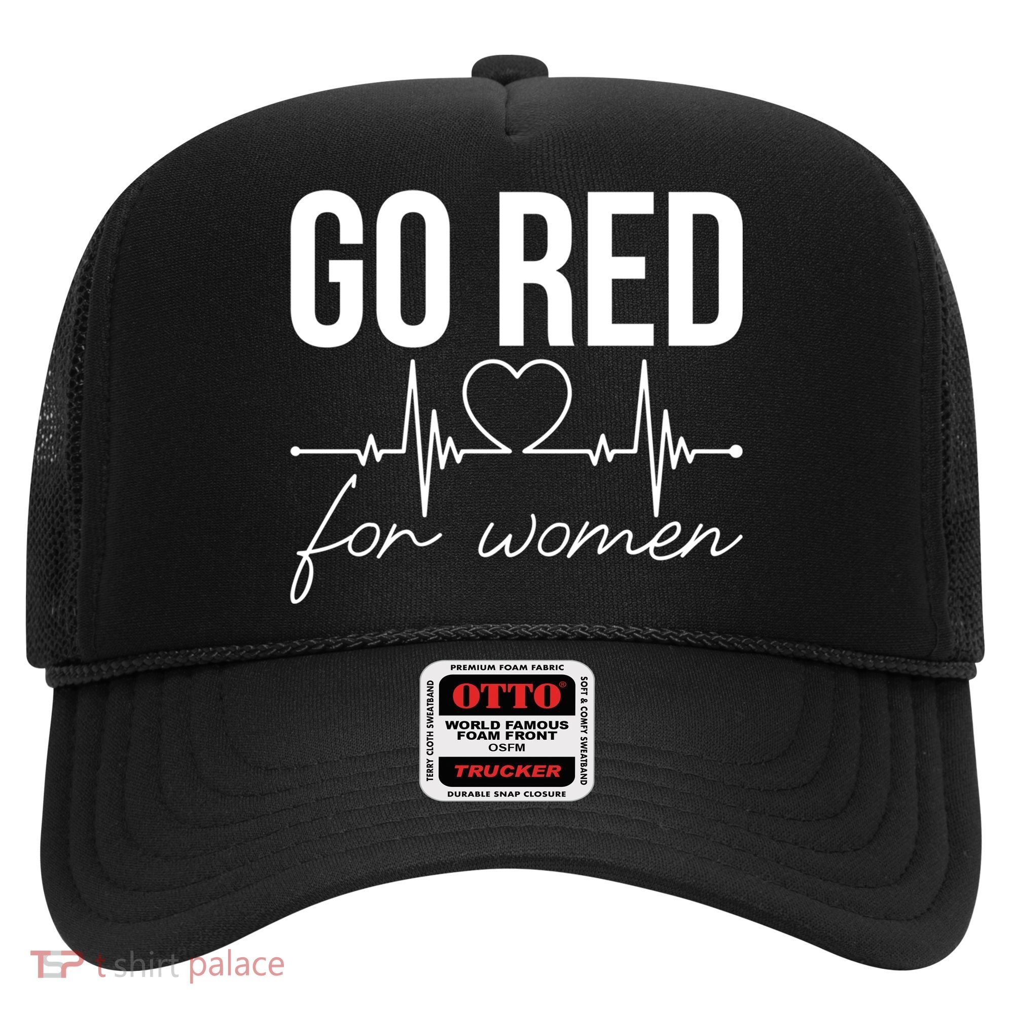 Go Red Funny Heart Disease Awareness Month Gift Hat