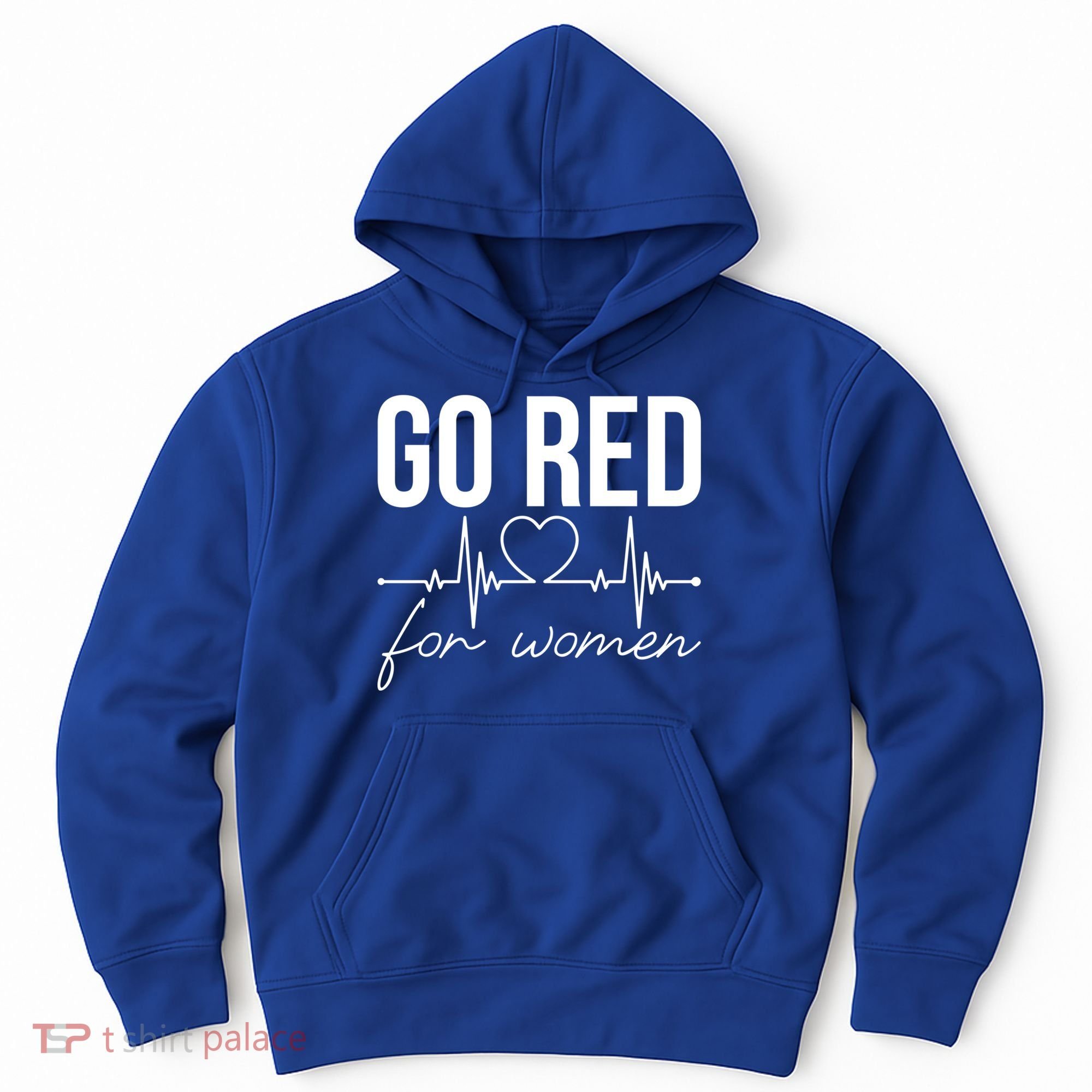 Go Red Funny Heart Disease Awareness Month Gift Hoodie