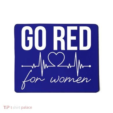 Go Red Funny Heart Disease Awareness Month Gift Mousepad