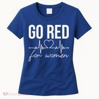 Go Red Funny Heart Disease Awareness Month Gift Women's T-Shirt thumb 0
