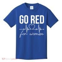 Go Red Funny Heart Disease Awareness Month Gift Kids T-Shirt thumb 0