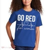 Go Red Funny Heart Disease Awareness Month Gift Kids T-Shirt thumb 2