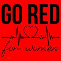 Go Red Funny Heart Disease Awareness Month Gift Santa Hat thumb 1