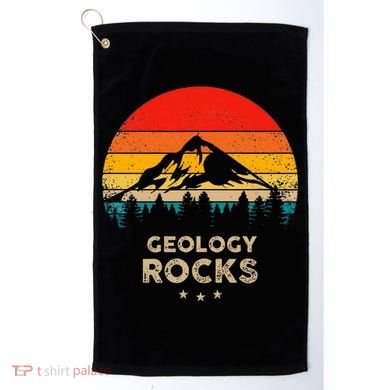 Geology Rocks Funny Geologist Gift Idea Golf Towel