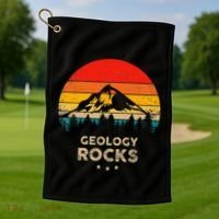 Geology Rocks Funny Geologist Gift Idea Golf Towel thumb 1