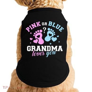 Gender Reveal Grandma Doggie Tank