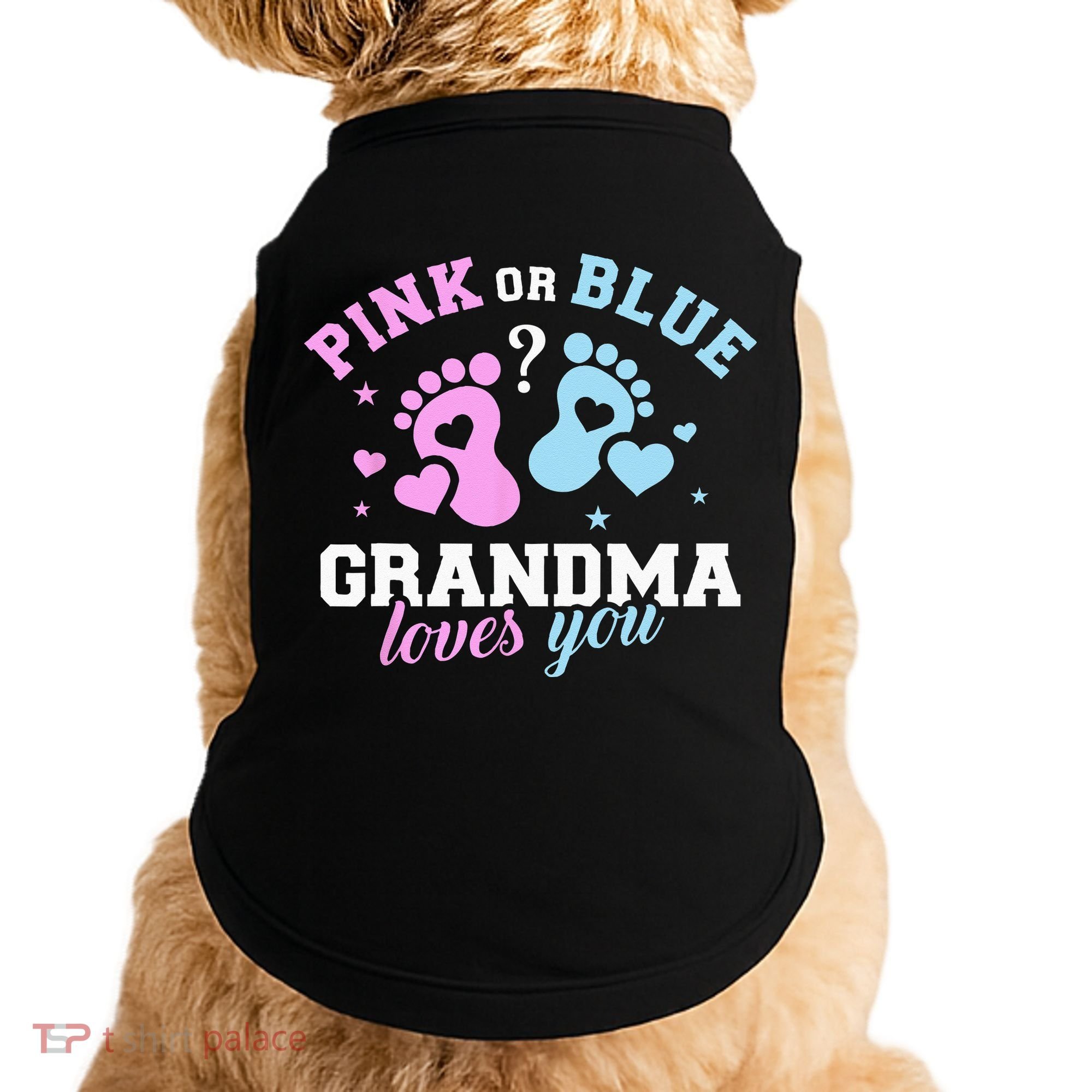 Gender Reveal Grandma Doggie Tank