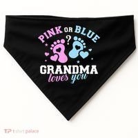 Gender Reveal Grandma USA-Made Doggie Bandana thumb 0