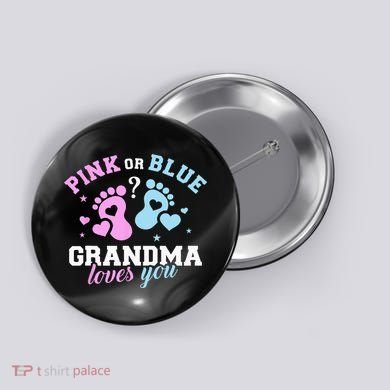 Gender Reveal Grandma Button