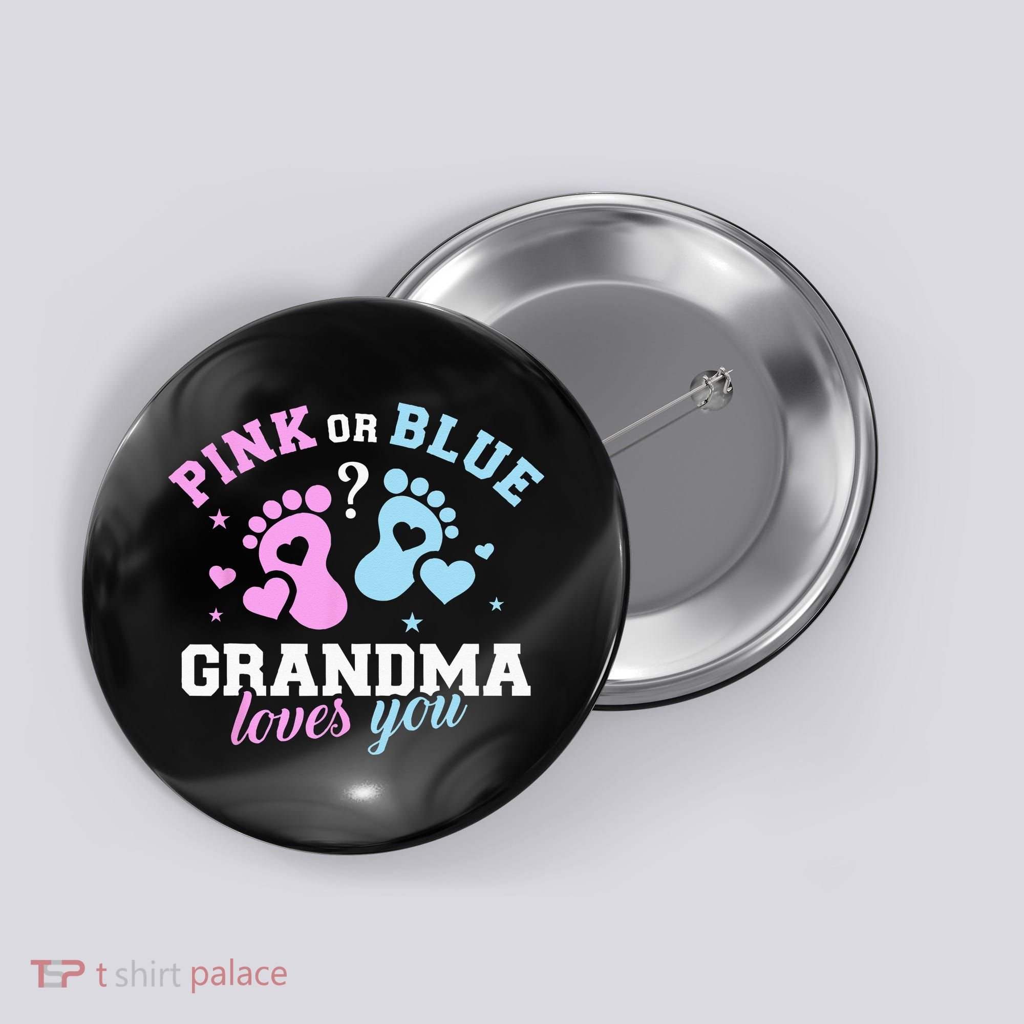 Gender Reveal Grandma Button