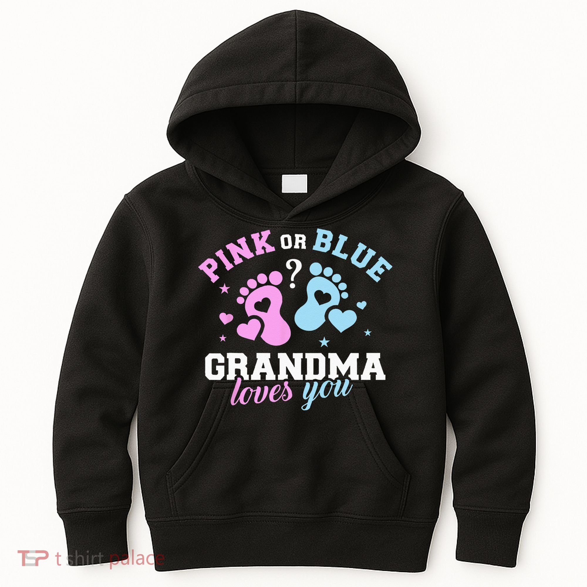 Gender Reveal Grandma Kids Hoodie