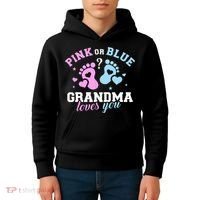 Gender Reveal Grandma Kids Hoodie thumb 4