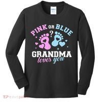 Gender Reveal Grandma Kids Long Sleeve Shirt thumb 0