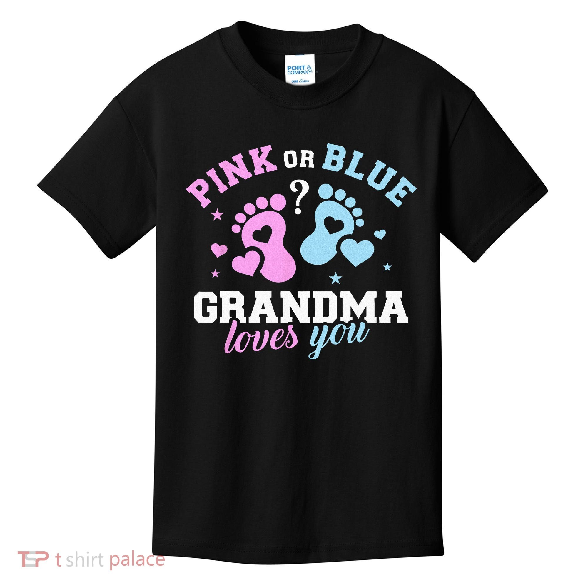 Gender Reveal Grandma Kids T-Shirt
