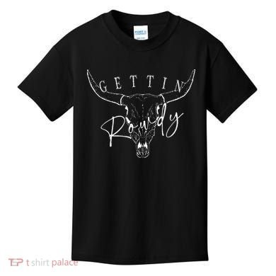 Getting Rowdy Getting Hitched Western Bachelorette Kids T-Shirt