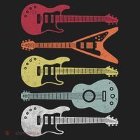 Guitar Retro Women's Sweatshirt thumb 2