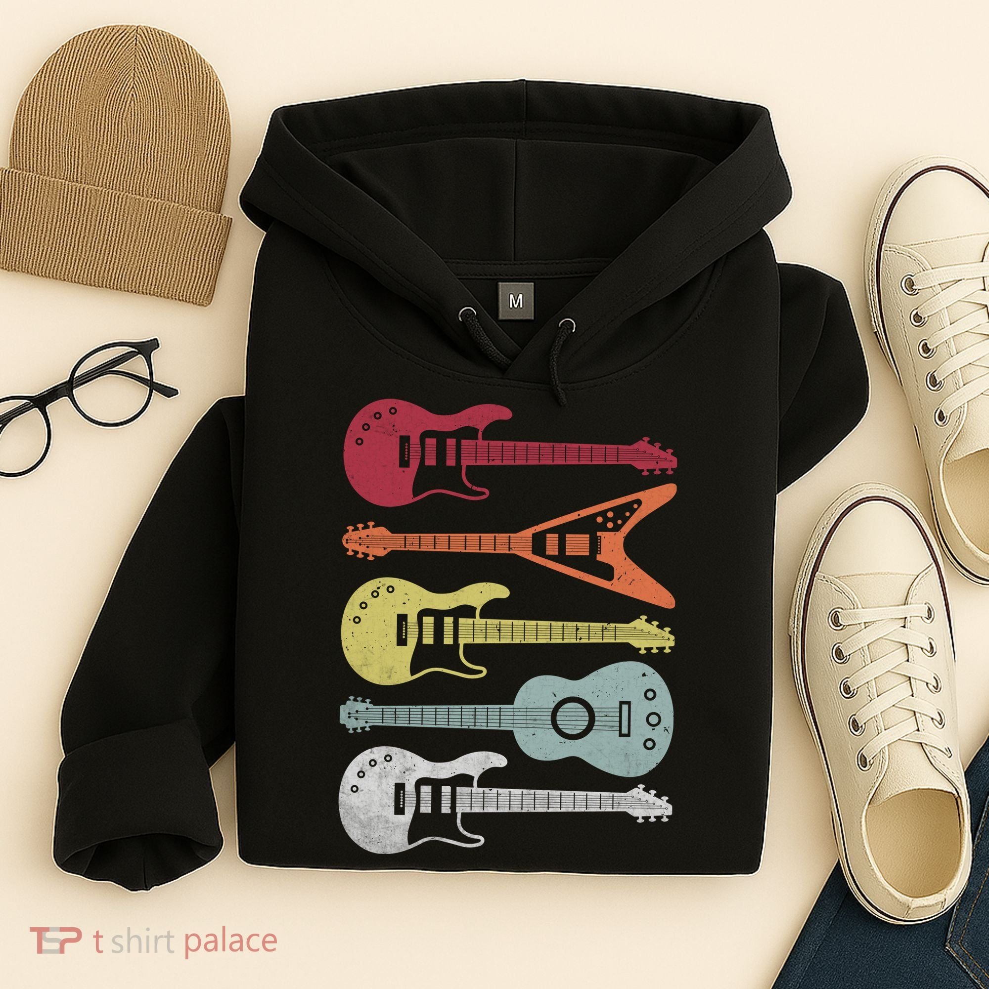 Guitar Retro Hoodie