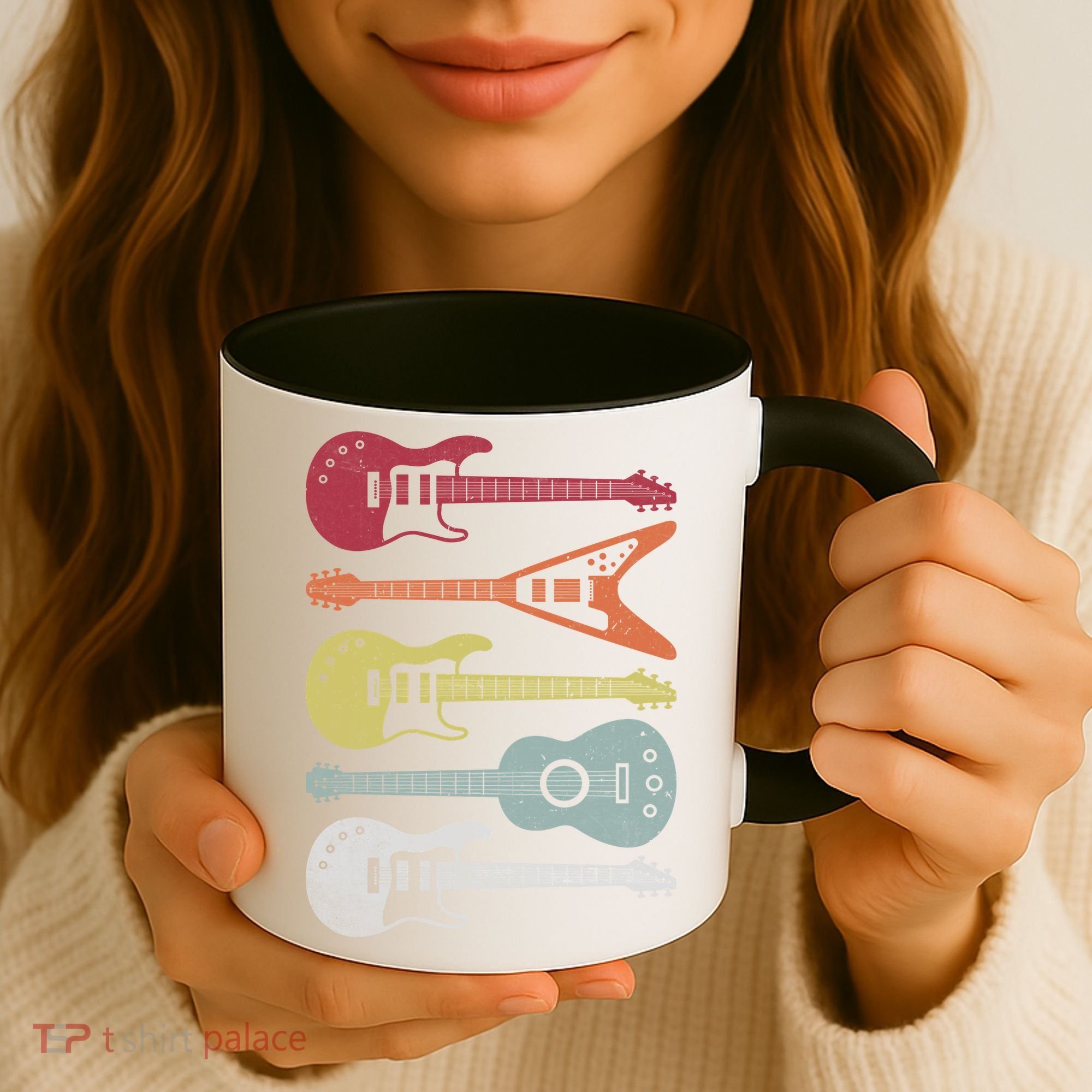 Guitar Retro Coffee Mug