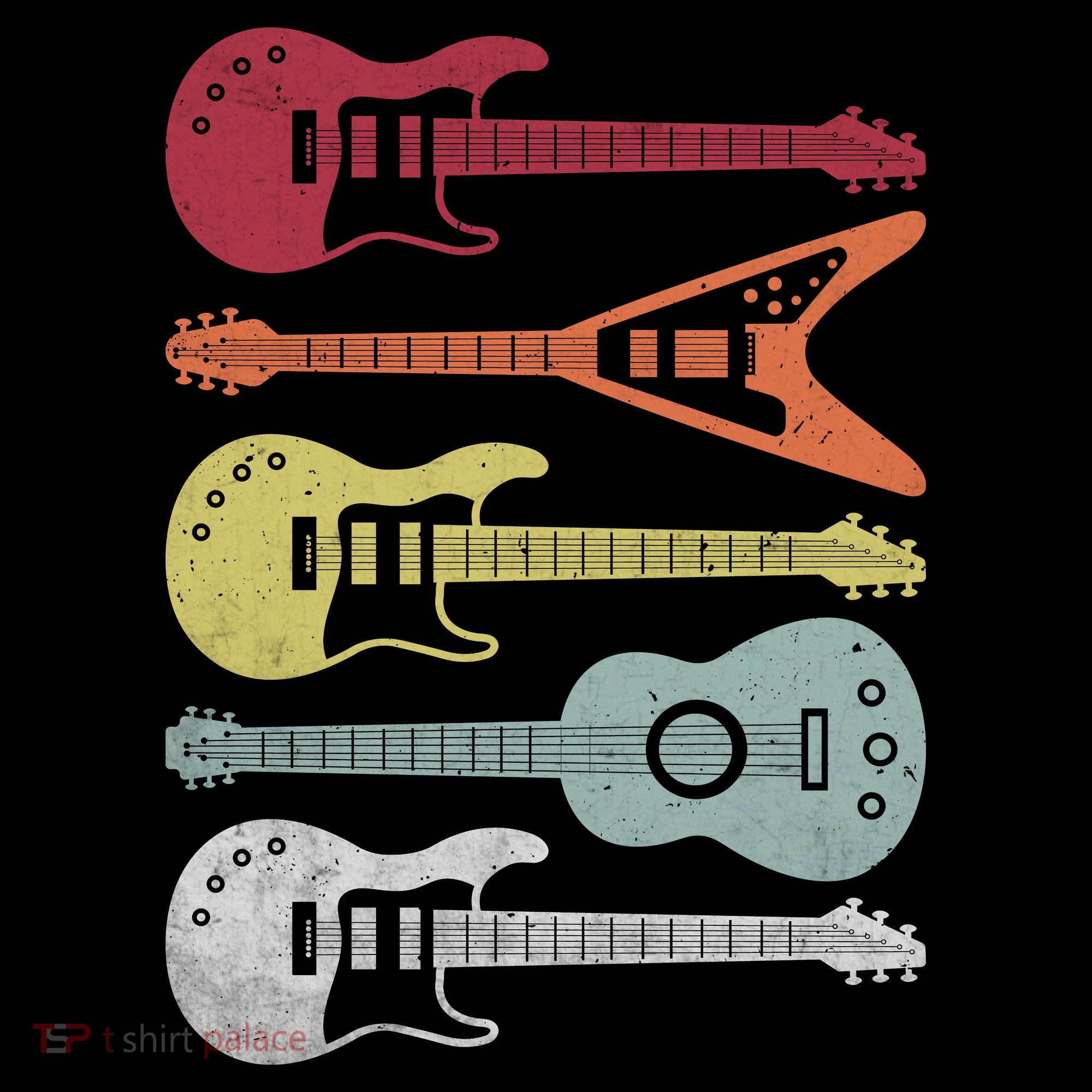 Guitar Retro Pajama Set