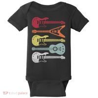 Guitar Retro Baby Bodysuit thumb 0
