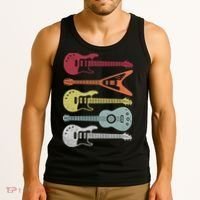 Guitar Retro Tank Top thumb 3