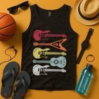 Guitar Retro Tank Top thumb 4