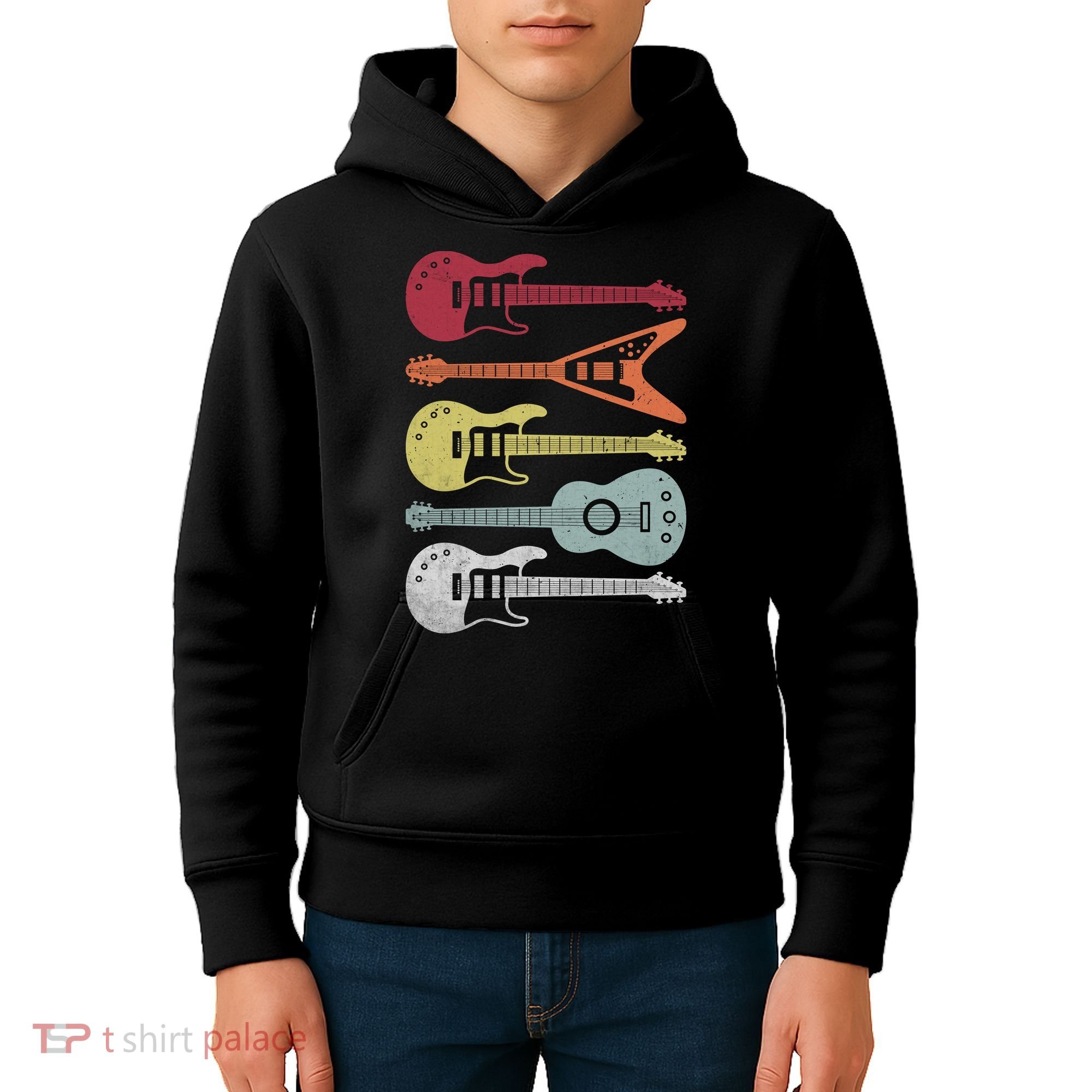 Guitar Retro Kids Hoodie