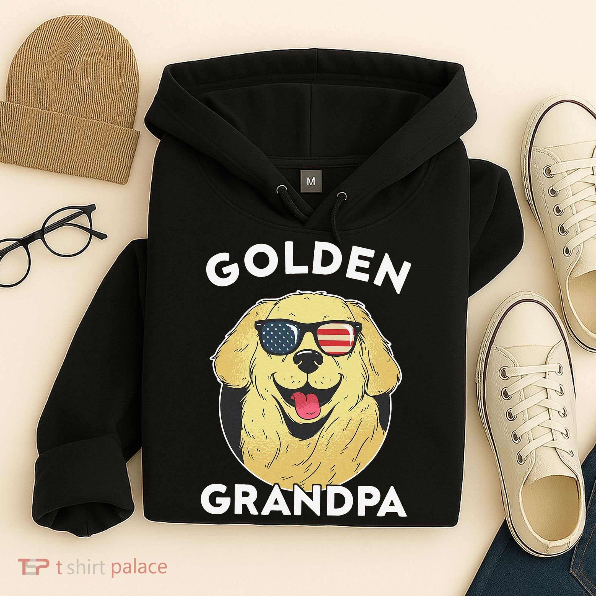 Golden Retriever Grandpa Hoodie