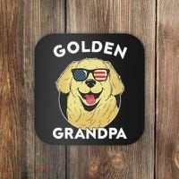 Golden Retriever Grandpa Coaster thumb 0