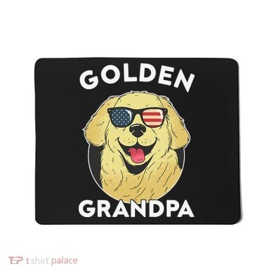 Golden Retriever Grandpa Mousepad