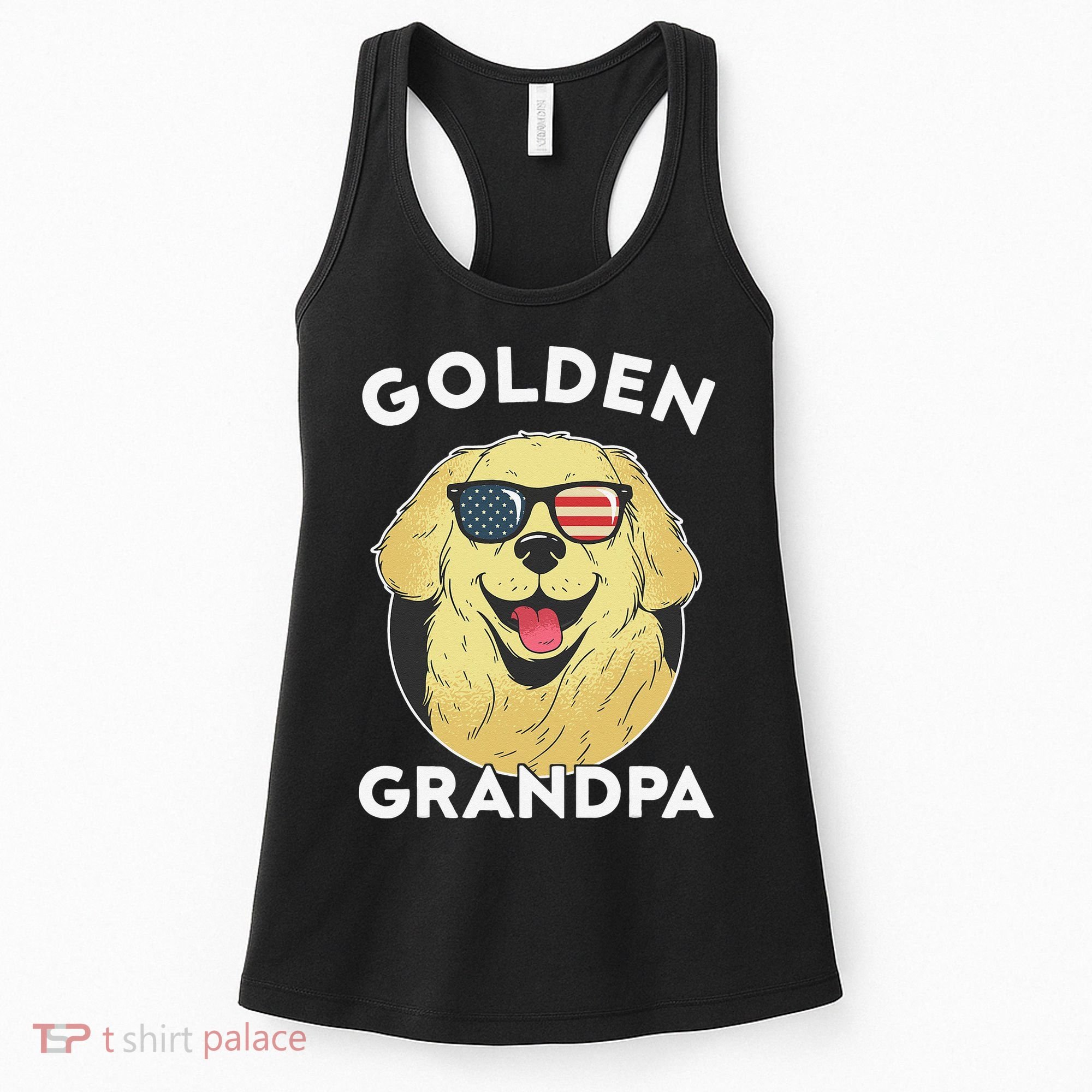 Golden Retriever Grandpa Women's Tank Top