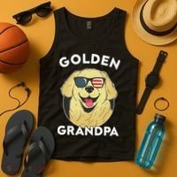 Golden Retriever Grandpa Tank Top thumb 4