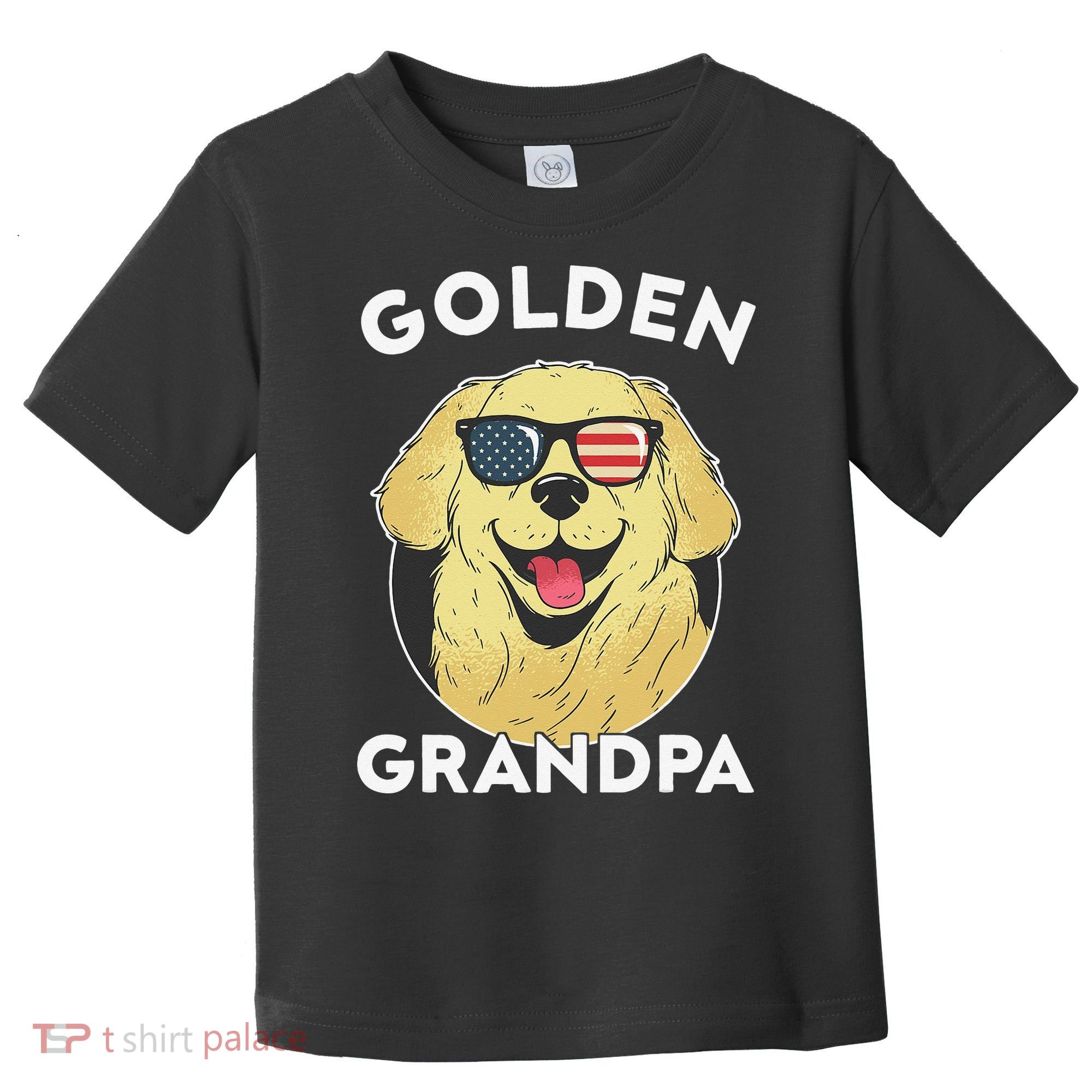 Golden Retriever Grandpa Toddler T-Shirt