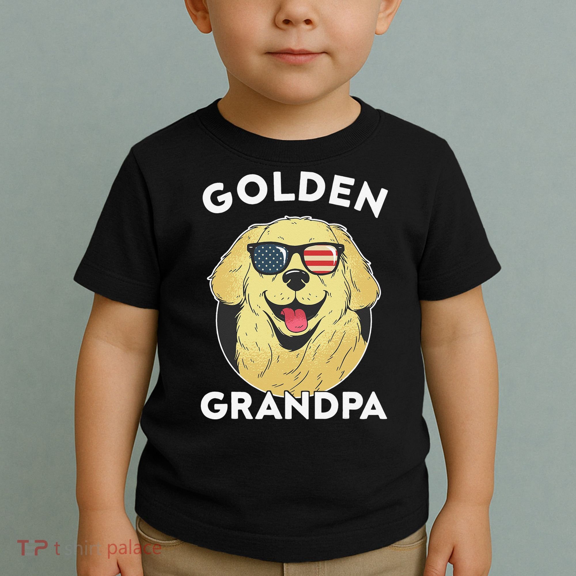 Golden Retriever Grandpa Toddler T-Shirt